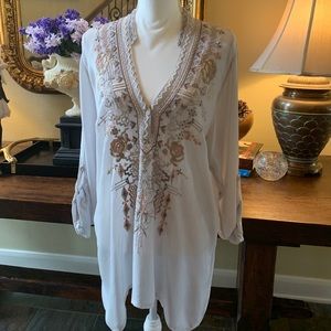 Johnny Was embroidered tunic